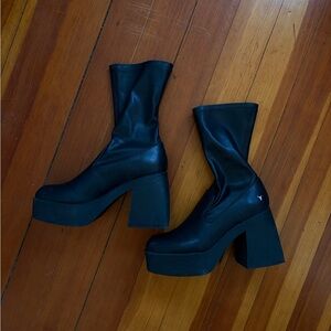 Windsor Smith Black Heeled Boots